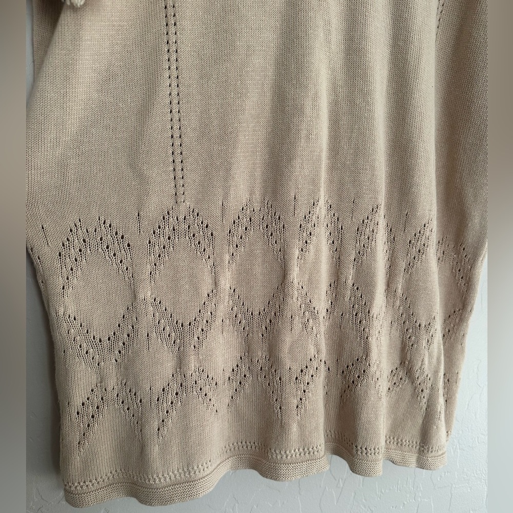 Pendleton Boho Sweater Tunic Light Tan / Beige Si… - image 3